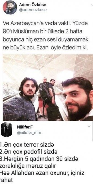 Türk turistlərin Azərbaycan haqqında paylaşımı QALMAQAL YARATDI - FOTOFAKT