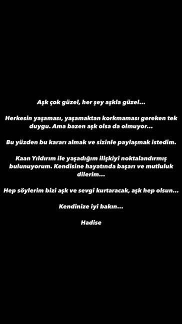 Hadisə və Kaan ayrıldı - FOTO