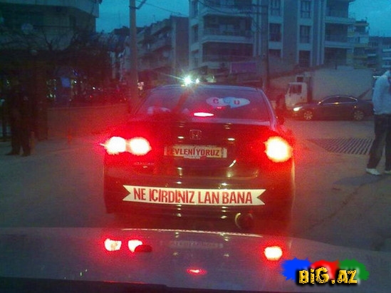 Hər kəs bu gəlin maşınından danışır - İNANILMAZ GÖRÜNTÜ - FOTO