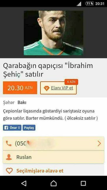 "Qarabağ"ın futbolçusu SATIŞA ÇIXARILDI - Məbləğ sizi ŞOK EDƏCƏK/FOTO