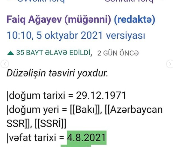 Faiq Ağayevi "ölmüş" kimi qələmə verdilər - Fotolar