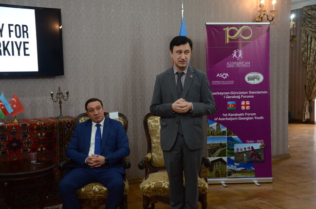 Tbilisidə Azərbaycan-Gürcüstan Gənclərinin I Qarabağ Forumu keçirilir - FOTOLAR