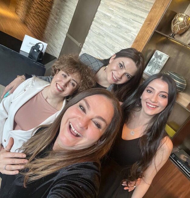 Polad Bülbüloğlunun qızı Məlahət Abbasovayla bir arada - Fotolar