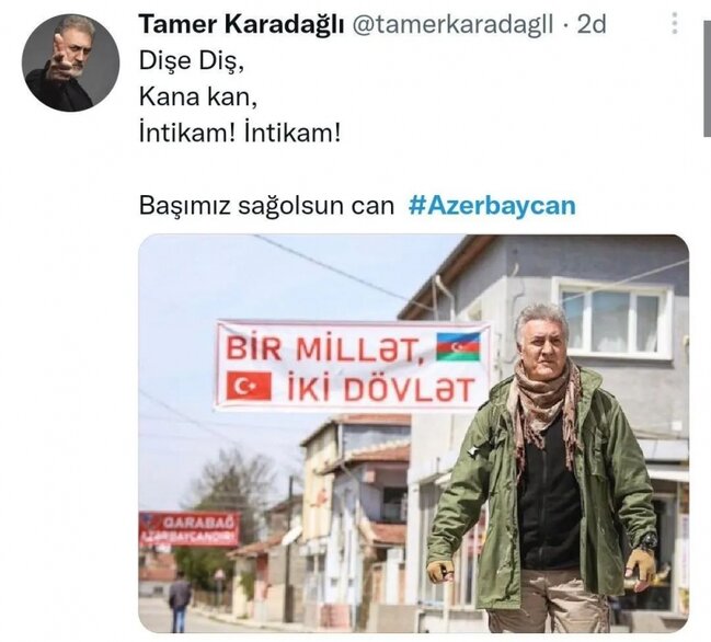 Tamer və Gökhandan Azərbaycanla bağlı paylaşım - Fotolar