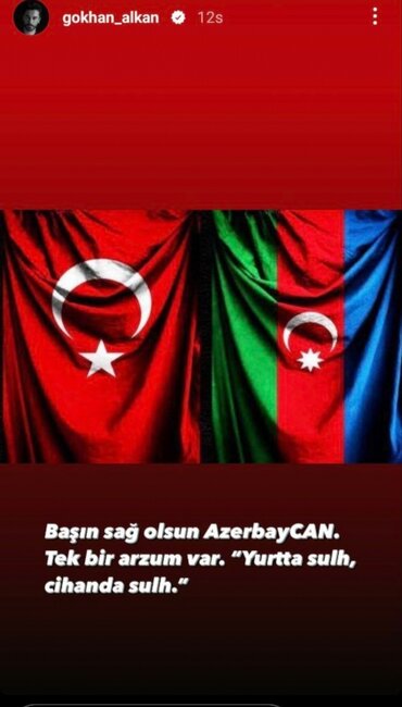 Tamer və Gökhandan Azərbaycanla bağlı paylaşım - Fotolar