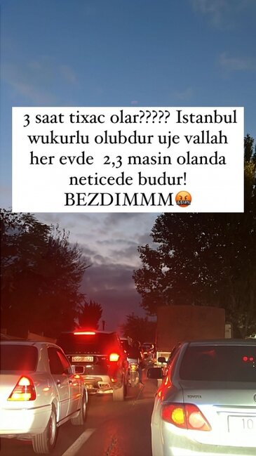 "4 saat tıxacda qalmaq olar?" - Aysel Əlizadə