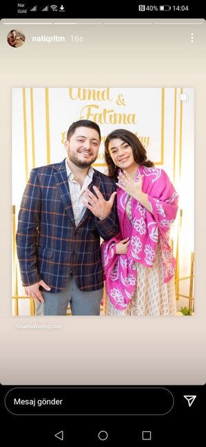 Alim Qasımovun nəvəsi ilə Natiq Şirinovun oğlunun nişanından YENİ GÖRÜNTÜLƏR - FOTOLAR