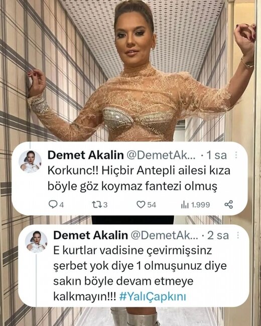 Demet Akalından "Yalı çapkını" ilə bağlı sərt sözlər - Foto