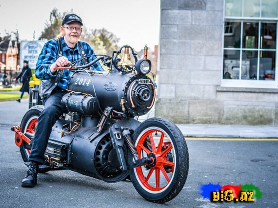 Buxar mühərrikli motosikl - FOTO