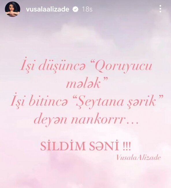 "Nankor, sildim səni..." - Vüsalədən DİQQƏTÇƏKƏN PAYLAŞIM - FOTO