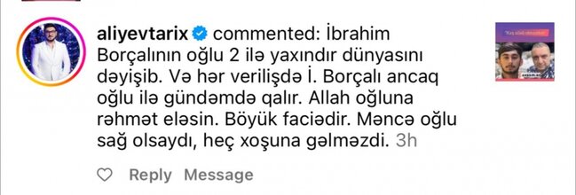 "İbrahim Borçalı ancaq oğlu ilə gündəmdə qalır"