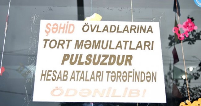 "Şəhid övladlarına pulsuzdur, ataları ödəyib..." (FOTO)