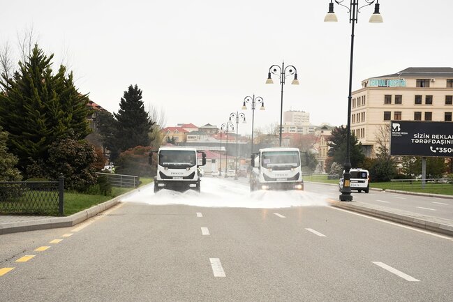 Güclü yağışdan sonra paytaxtda genişmiqyaslı daxili iməclik keçirilib