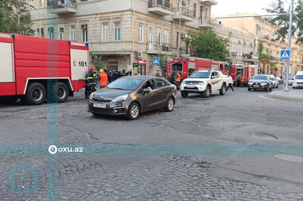 Bakıda yaşayış binasındakı yanğınla bağlı MƏLUMAT - YENİLƏNİB + FOTO/VİDEO