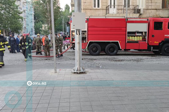 Bakıda yaşayış binasındakı yanğınla bağlı MƏLUMAT - YENİLƏNİB + FOTO/VİDEO
