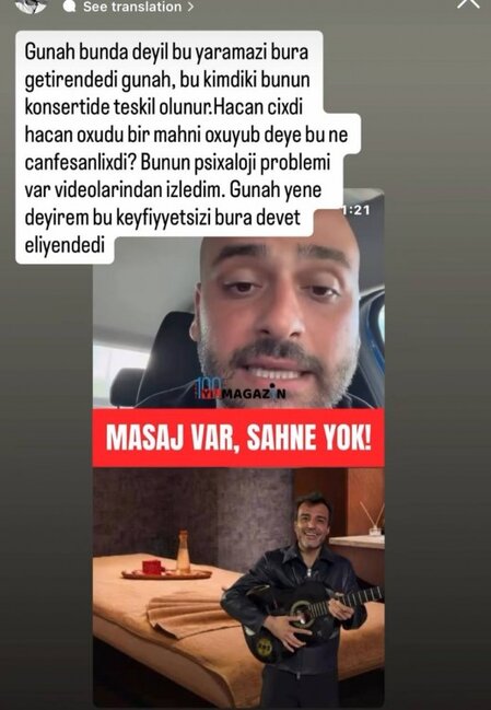 "Günah onu Bakıya gətirəndədir"