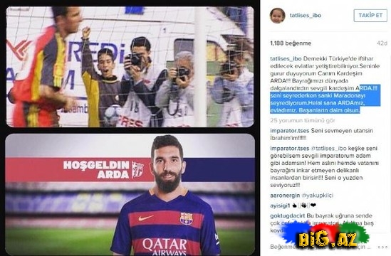 İmperator Arda Turanı tərifləməkdən yorulmadı