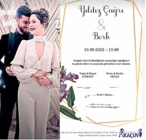 Məşhur cütlüyün toy dəvətnaməsi yayıldı - FOTO