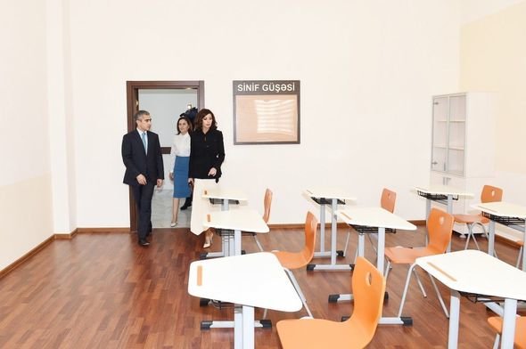 Mehriban Əliyeva xüsusi təhsil məktəbinin açılışında - FOTO