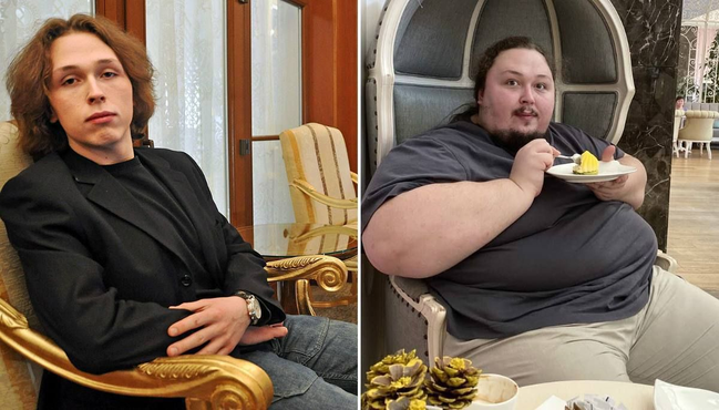 Rusiyalı rəssamın oğlu sanksiyalar səbəbindən 300 kilo oldu - FOTO