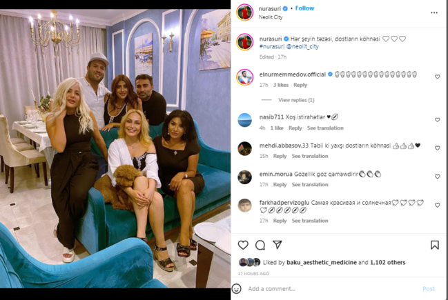 Nura Səidə və Elnurla bir arada - FOTO