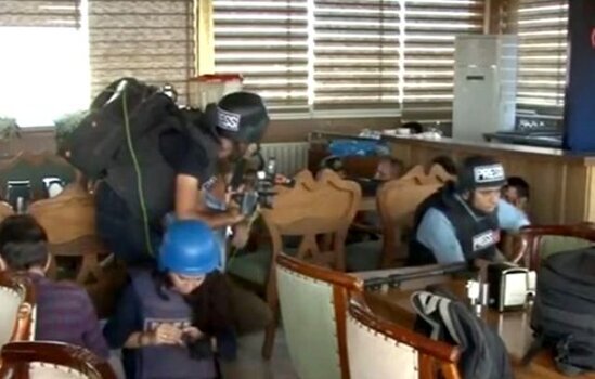 Türk jurnalistlərin olduğu restoran atəşə tutuldu-2 yaralı