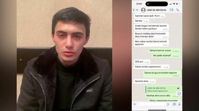 "İnstagram"da istifadəçilərin pullarını ələ keçirən şəxs tutuldu - VİDEO - FOTO