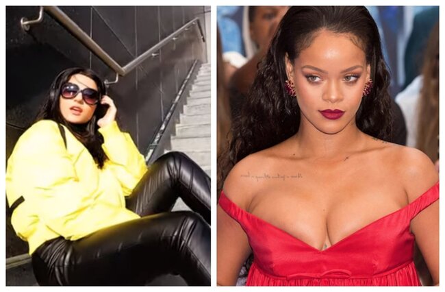 Təranə Qumralın qızı Rihannanın mahnısını oxudu - FOTO/VİDEO