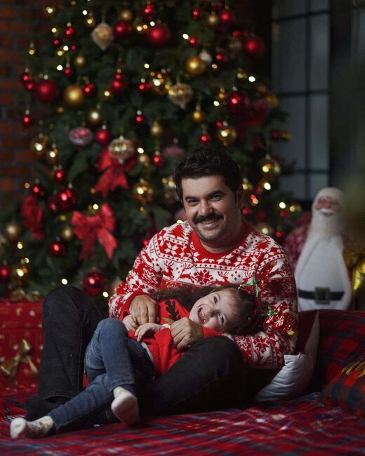 Elşənlə qızının Yeni il FOTOLARI