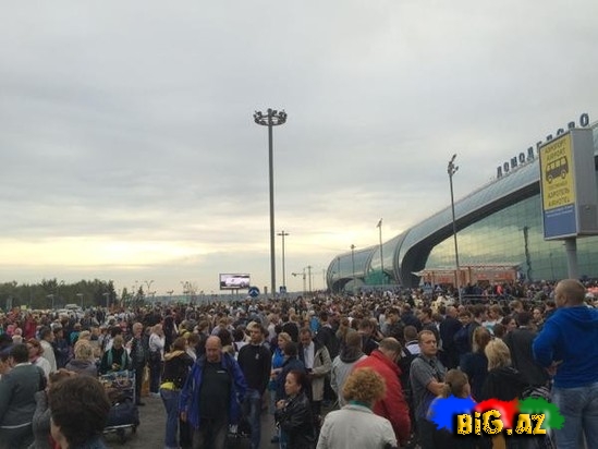 Moskvada aeroport yanır - FOTO-VİDEO (əlavə edildi)