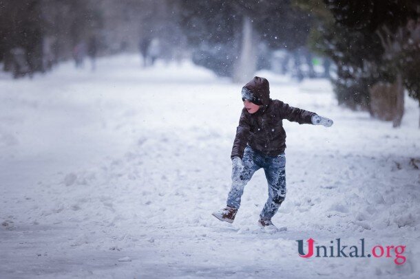Qarlı Bakıdan FOTOLAR