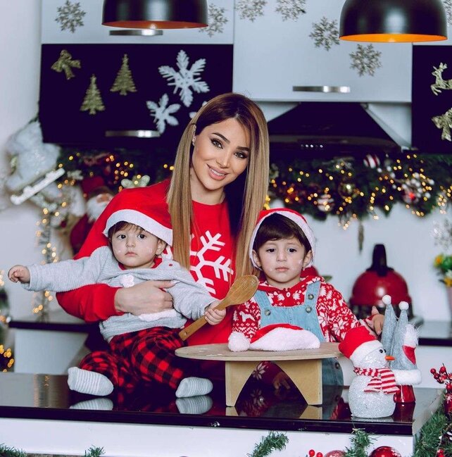 Ülviyyədən oğulları ilə Yeni il FOTOLARI