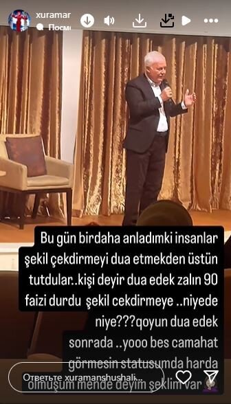 "İnsanlar şəkil çəkdirməyi dua etməkdən üstün tuturlar"