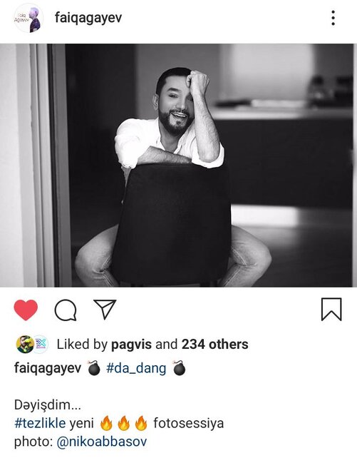 Faiq Ağayev də imicini dəyişdi - FOTO