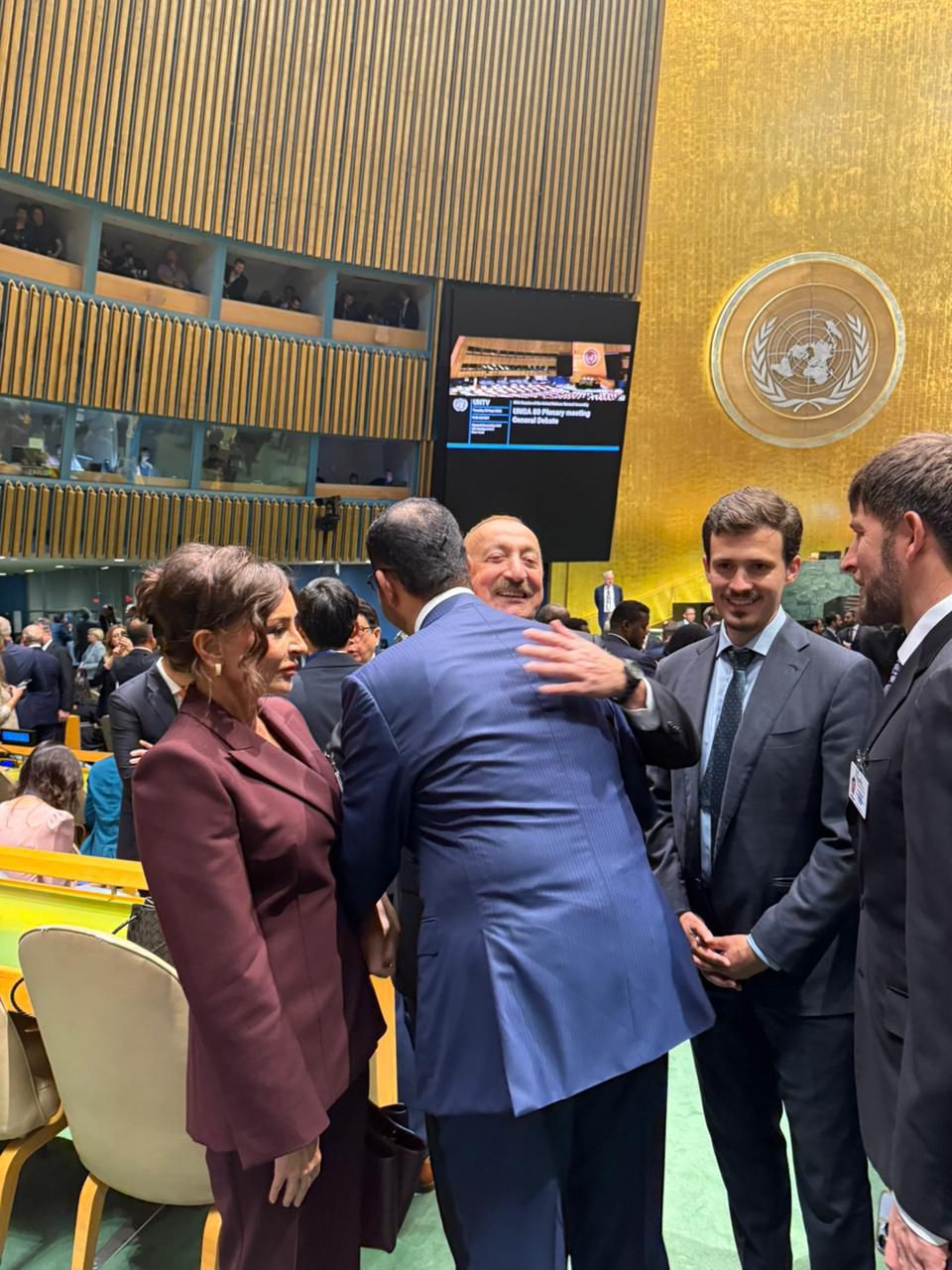 Prezident və xanımı BMT-nin mənzil-qərargahında - Fotolar+Video