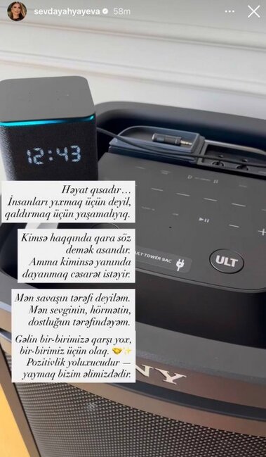 "Kiminsə haqqında qara söz demək asandır, amma..."