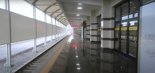 Bakı metrosunun yeni stansiyasından ilk - FOTOLAR
