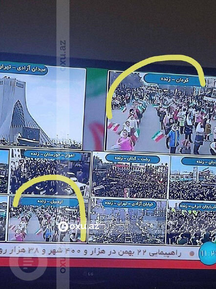 İran televiziyasından parada qoşulanların sayını artıq göstərmək üçün unikal fırıldaqçılıq