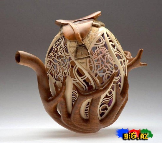 Ağac üzərində qədim naxışlar - FOTO