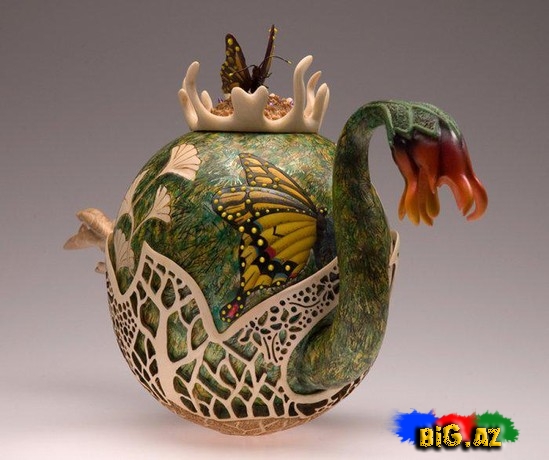 Ağac üzərində qədim naxışlar - FOTO