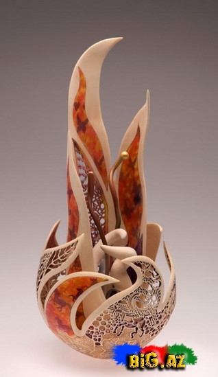 Ağac üzərində qədim naxışlar - FOTO