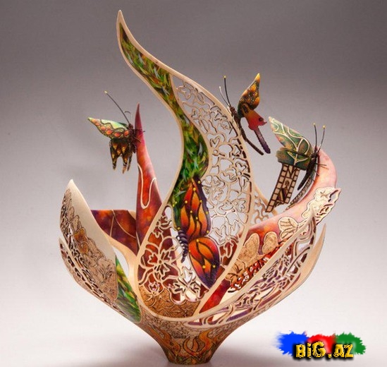 Ağac üzərində qədim naxışlar - FOTO