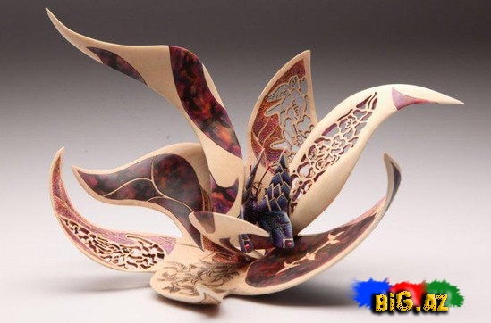 Ağac üzərində qədim naxışlar - FOTO