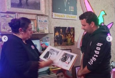 ABŞ-da yaşayan repçimiz 6 il sonra Vətənə döndü və onunla görüşmək istəyən ŞƏHİDİ ZİYARƏT ETDİ - FOTOLAR