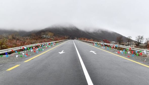 Prezident Oğuz-Şəki avtomobil yolunun yenidənqurmadan sonra açılışını edib - YENİLƏNİB + FOTO