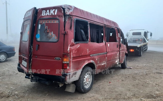 Azərbaycanda dəhşətli qəza: Ölən və xəsarət alanlar var - FOTO