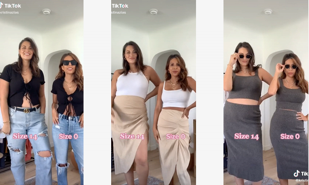 Eyni geyimlər XS və XL ölçüsüdə necə görünür? - Blogerlər GÖSTƏRDİ - FOTO