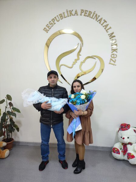 Respublika Perinatal Mərkəzi daha bir ailəni sevindirdi - FOTO