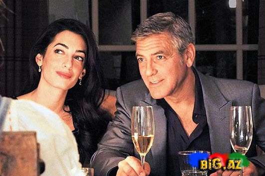 Corc Kluni nişanlısına 750 min dollarlıq üzük bağışladı - FOTO