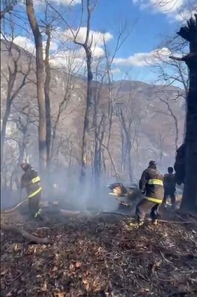 İsmayıllıda meşə yanır - FOTO